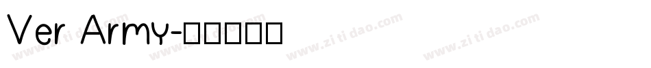 Ver Army字体转换